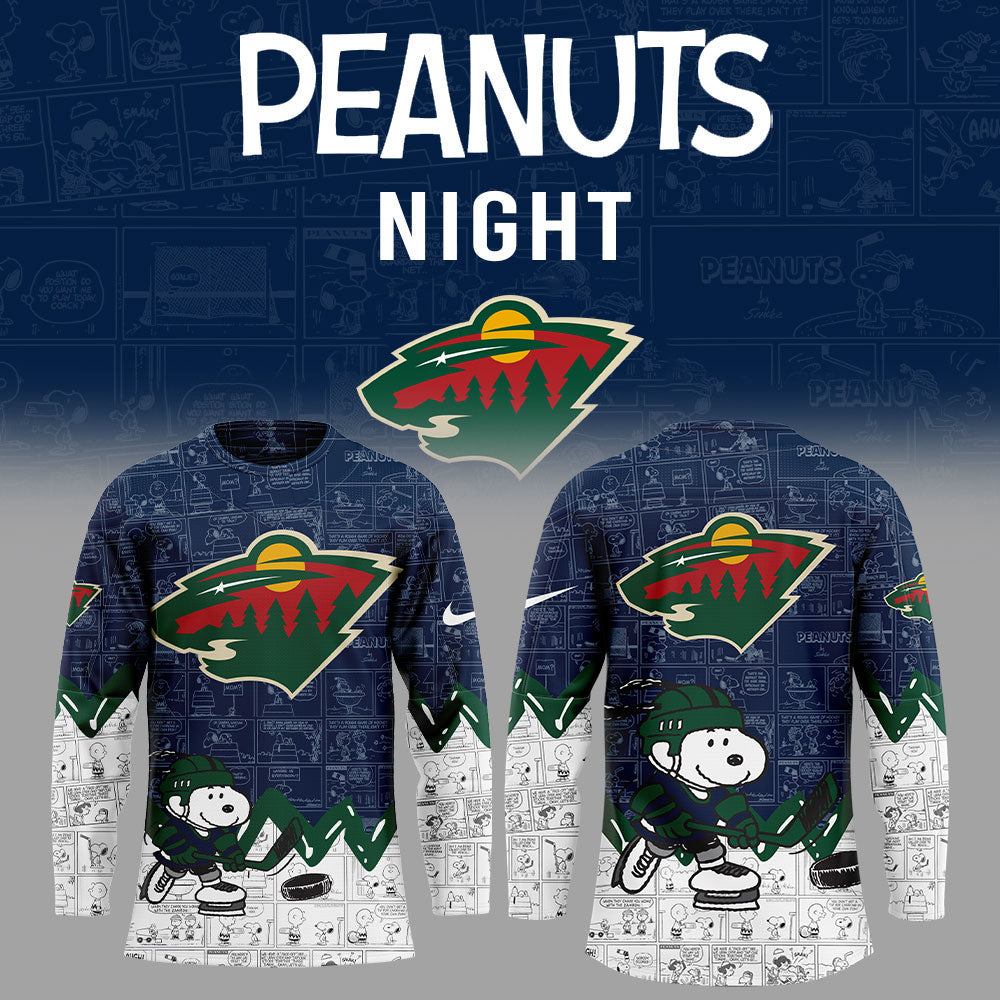 Minnesota Wild Anniversary Of Peanuts Jersey