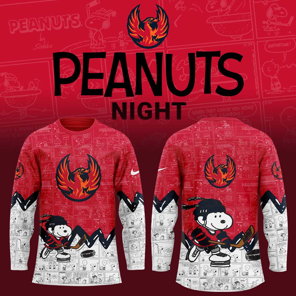 Coachella Valley Firebirds 75Th Anniversary Of Peanuts Jersey
