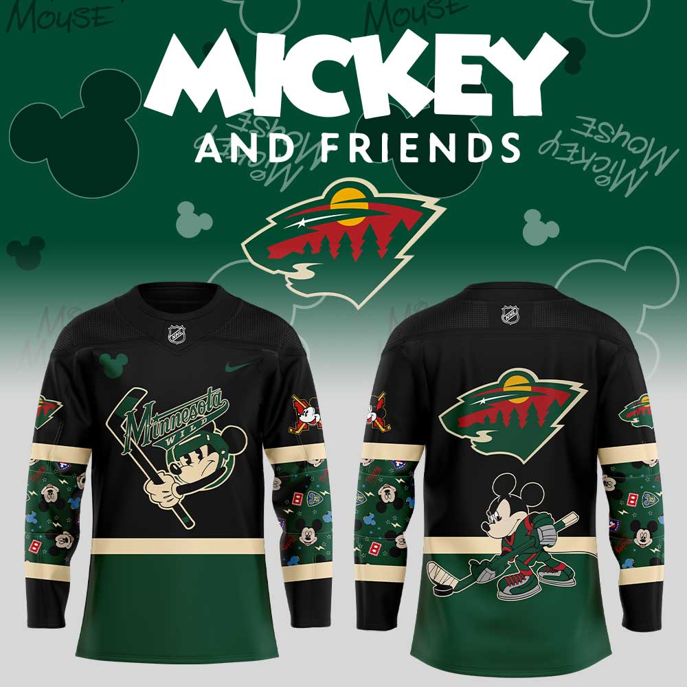 Minnesota Wild Mickey &amp; Friends Uniform Jersey