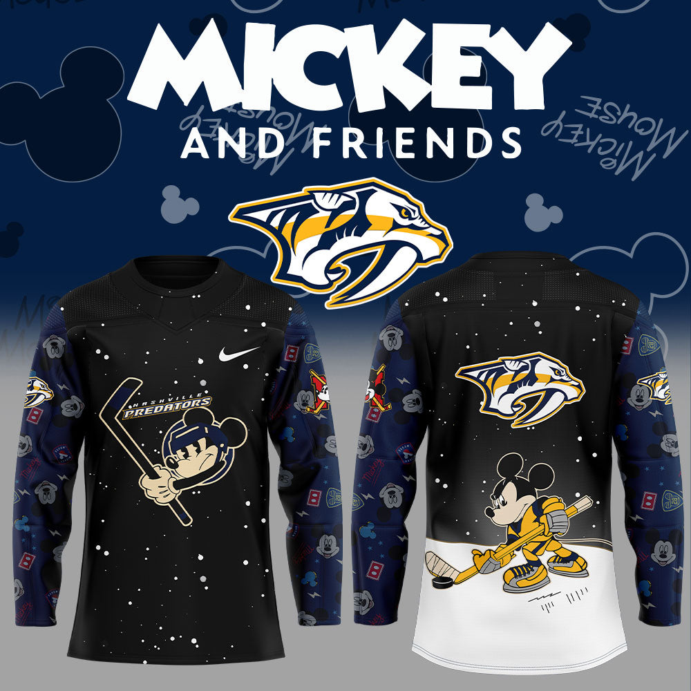 Nashville Predators Mickey &amp; Friends Uniform Jersey