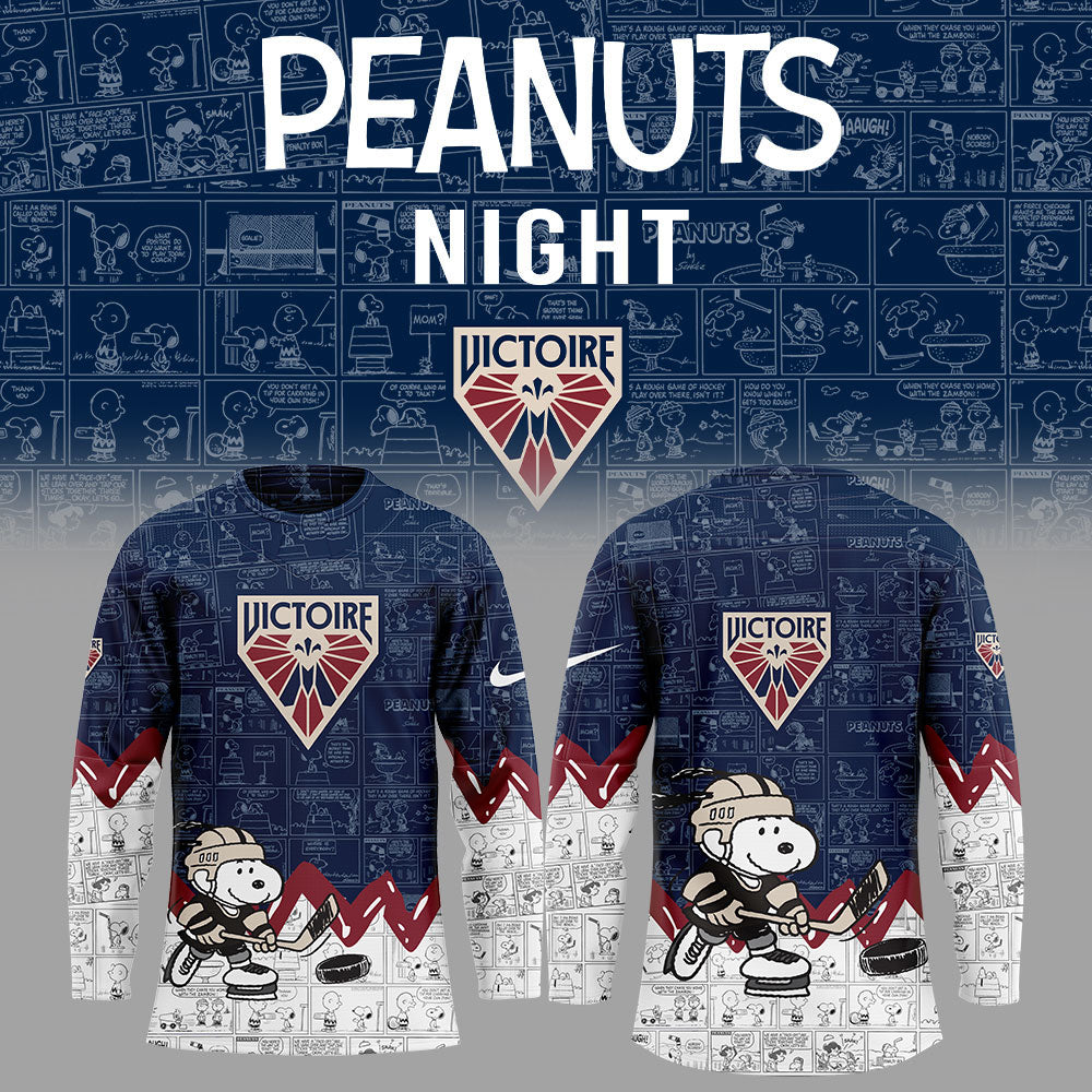 Montr?Al Victoire 75Th Anniversary Of Peanuts Jersey