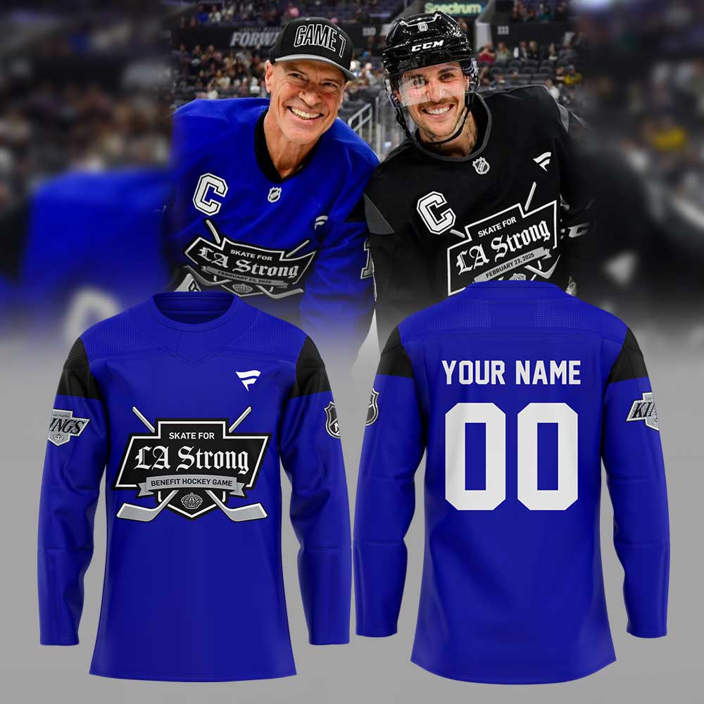 Los Angeles Kings La Strong Blue Custom Name, Number For Fans Jersey
