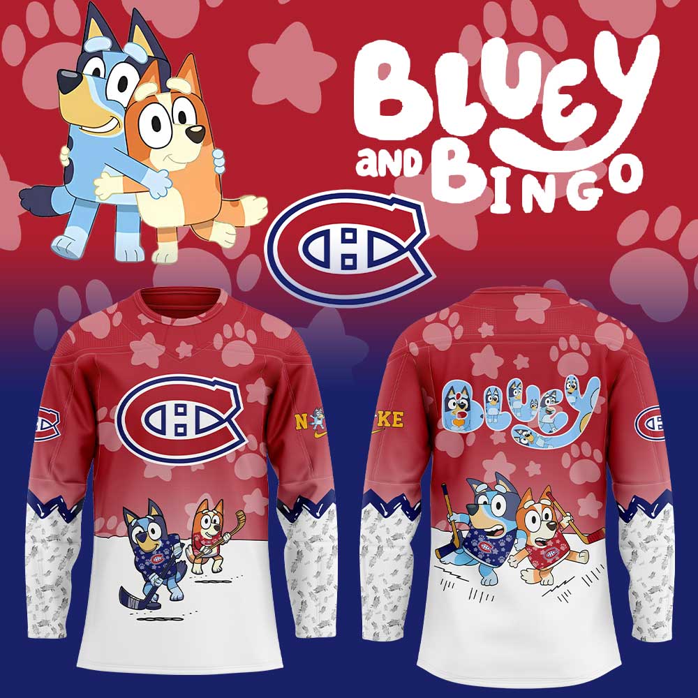 Montreal Canadiens Bluey And Bingo Jersey