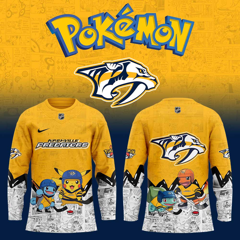 Nashville Predators X PokeMon Jersey