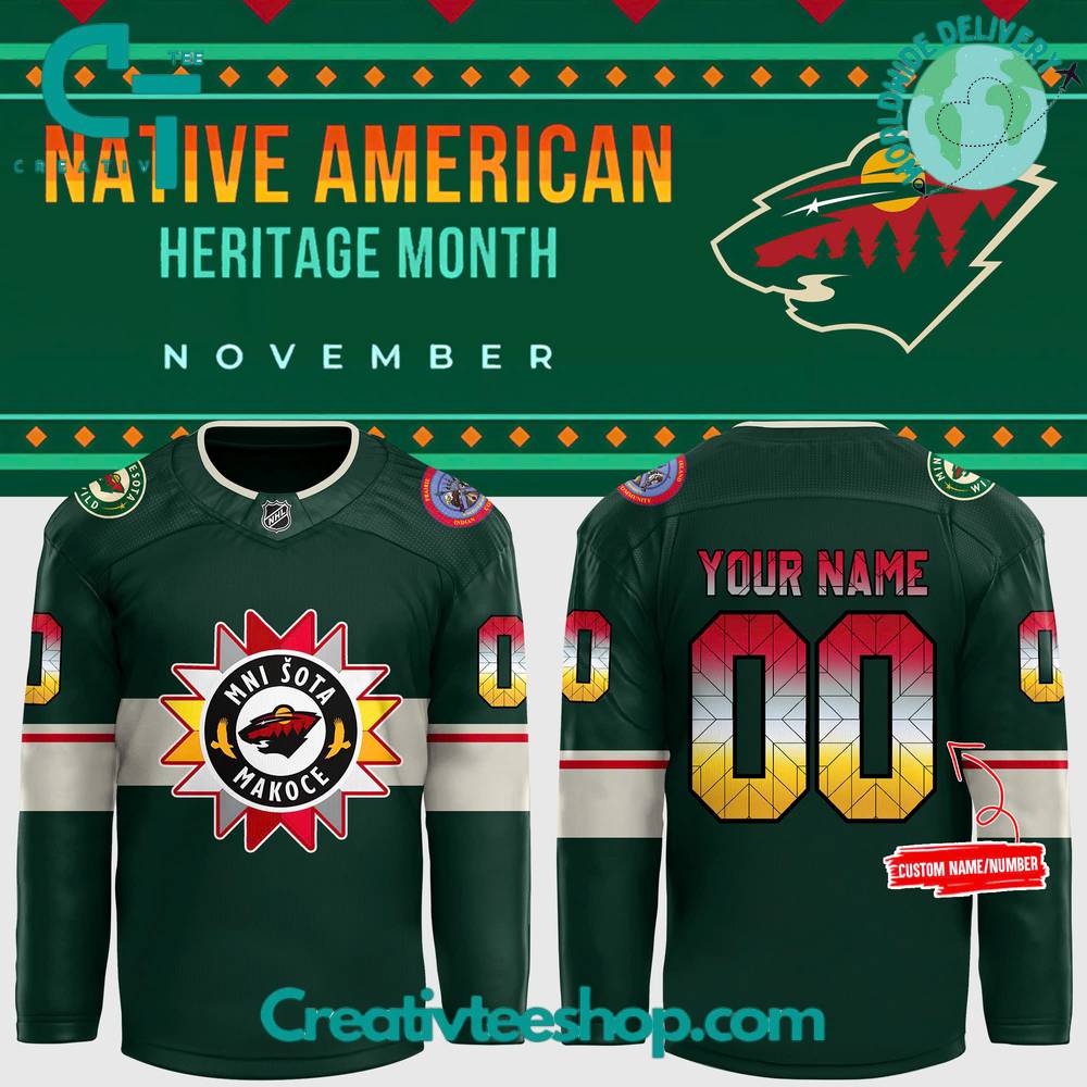 Minnesota Wild Nhl Native American Heritage Month Hockey Jersey