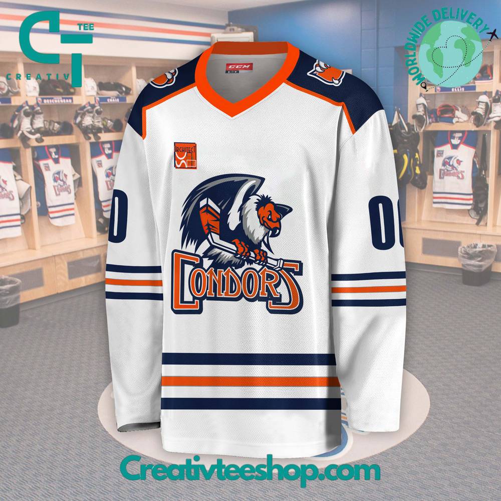 Ahl Bakersfield Condors 2024 White Hockey Jersey