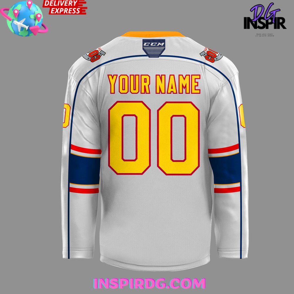 Barrie Colts New Uniform 2024-25 White Hockey Jersey