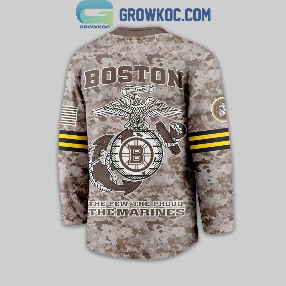 Boston Bruins Us Marine Corps Hockey Jersey