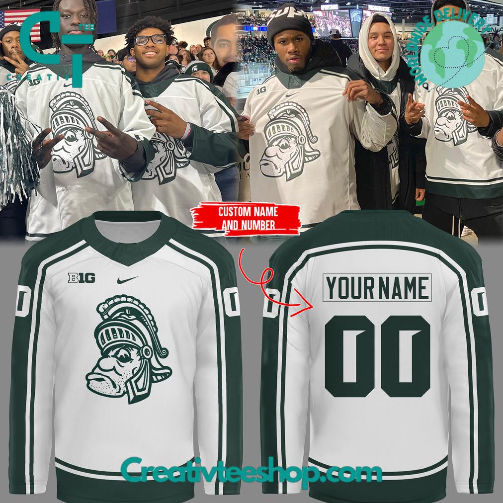 Michigan State Spartans Ncaa 2025 Big10 Special Hockey Jersey
