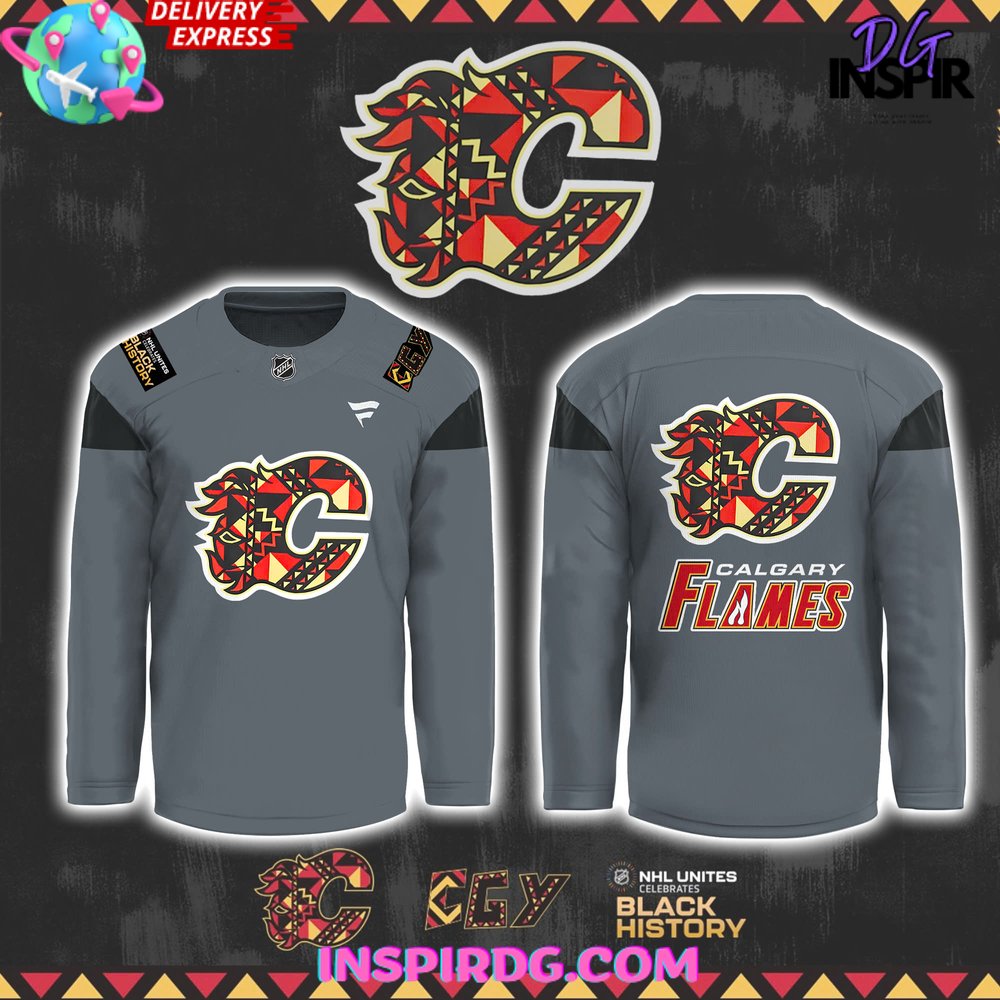 Calgary Flames Black History Month 2025 Hockey Jersey