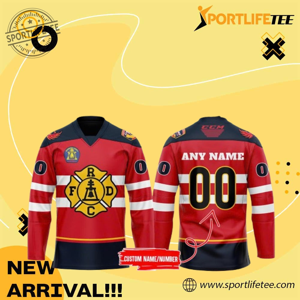 Coachella Valley Firebirds First Responders Night Hockey Jersey