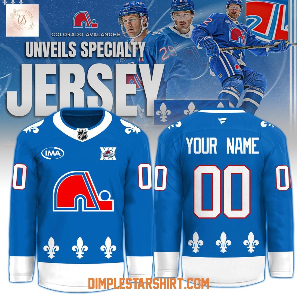 Colorado Avalanche X Nordiques Heritage Ice Hockey Jersey