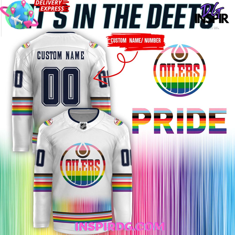 Edmonton Oilers Pride Community Special Hockey Jersey