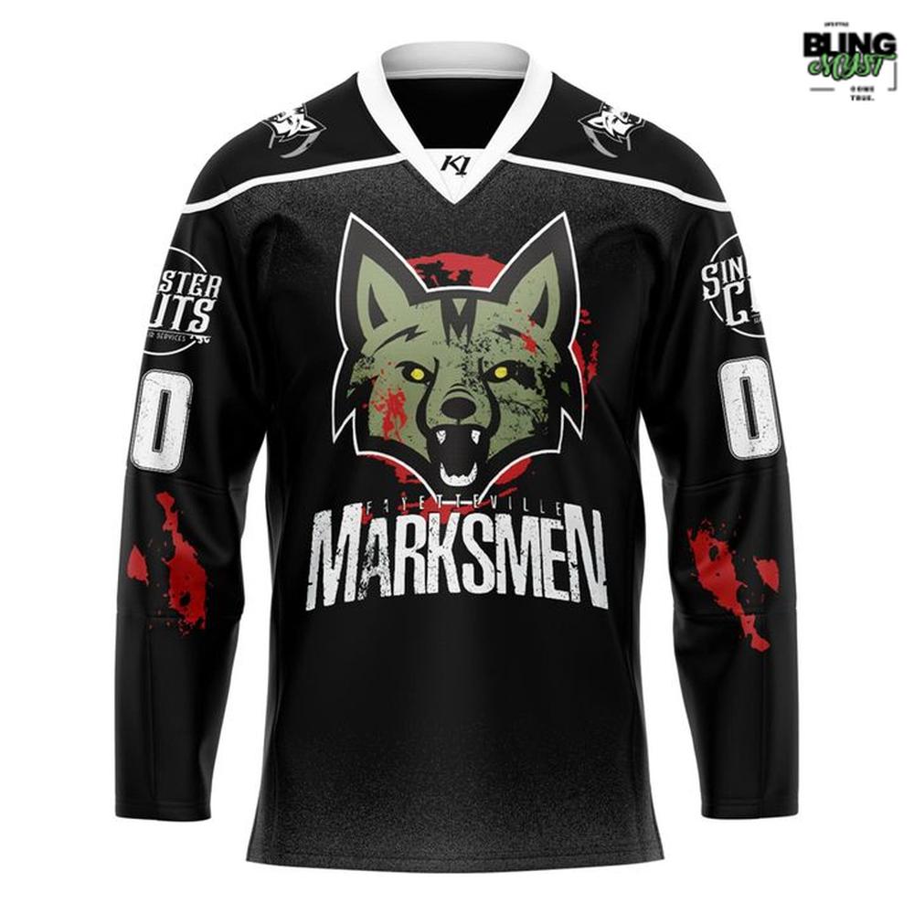 Fayetteville Marksmen Sinister Cuts 2025 Hockey Jersey