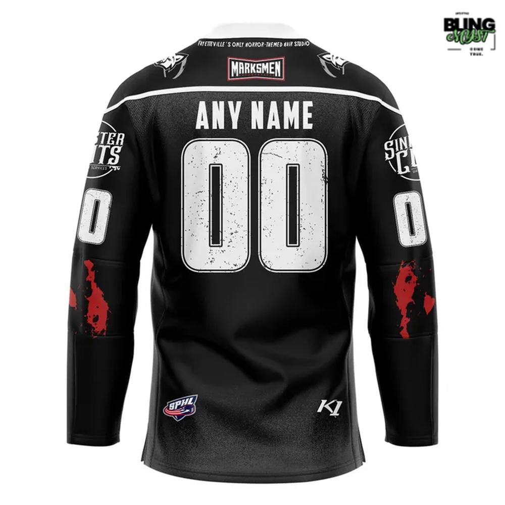 Fayetteville Marksmen Sinister Cuts 2025 Hockey Jersey