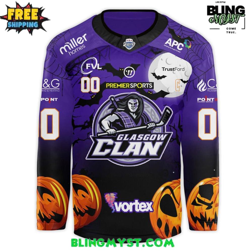 Glasgow Clan X Halloween Night Game Special Hockey Jersey