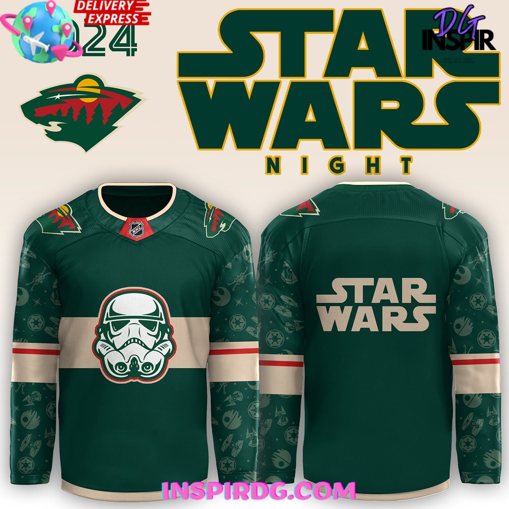 Minnesota Wild X Star Wars Night 2024 Hockey Jersey