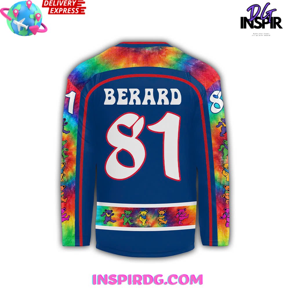 Kalamazoo Wings X Grateful Dead Special Hockey Jersey