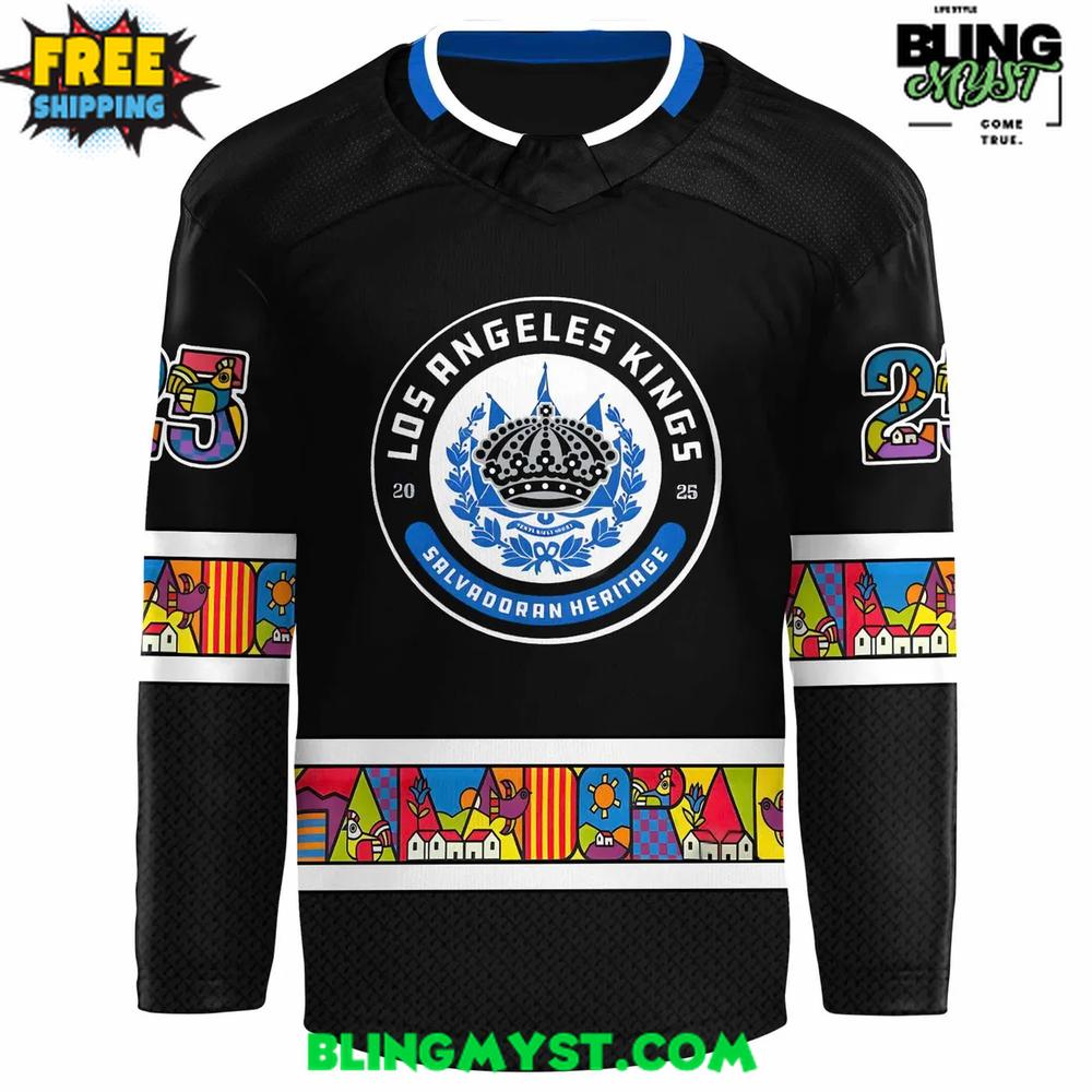 Los Angeles Kings Salvadoran Heritage 2025 Hockey Jersey
