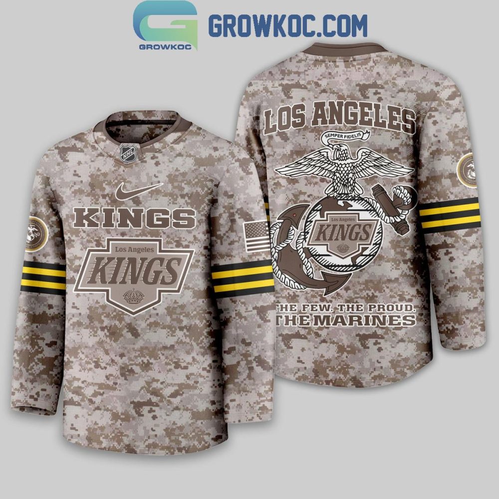 Los Angeles Kings Us Marine Corps Hockey Jersey