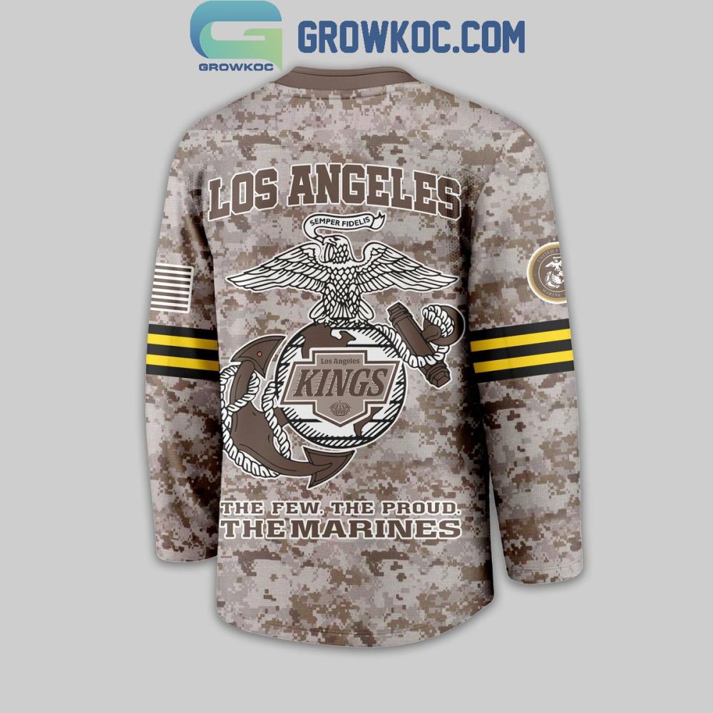 Los Angeles Kings Us Marine Corps Hockey Jersey