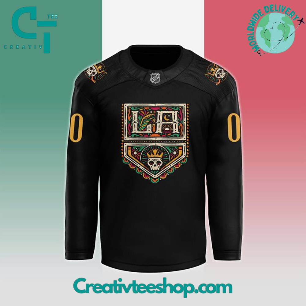 Los Angeles Kings X 2025 Mexican Heritage Night Special Black Hockey Jersey