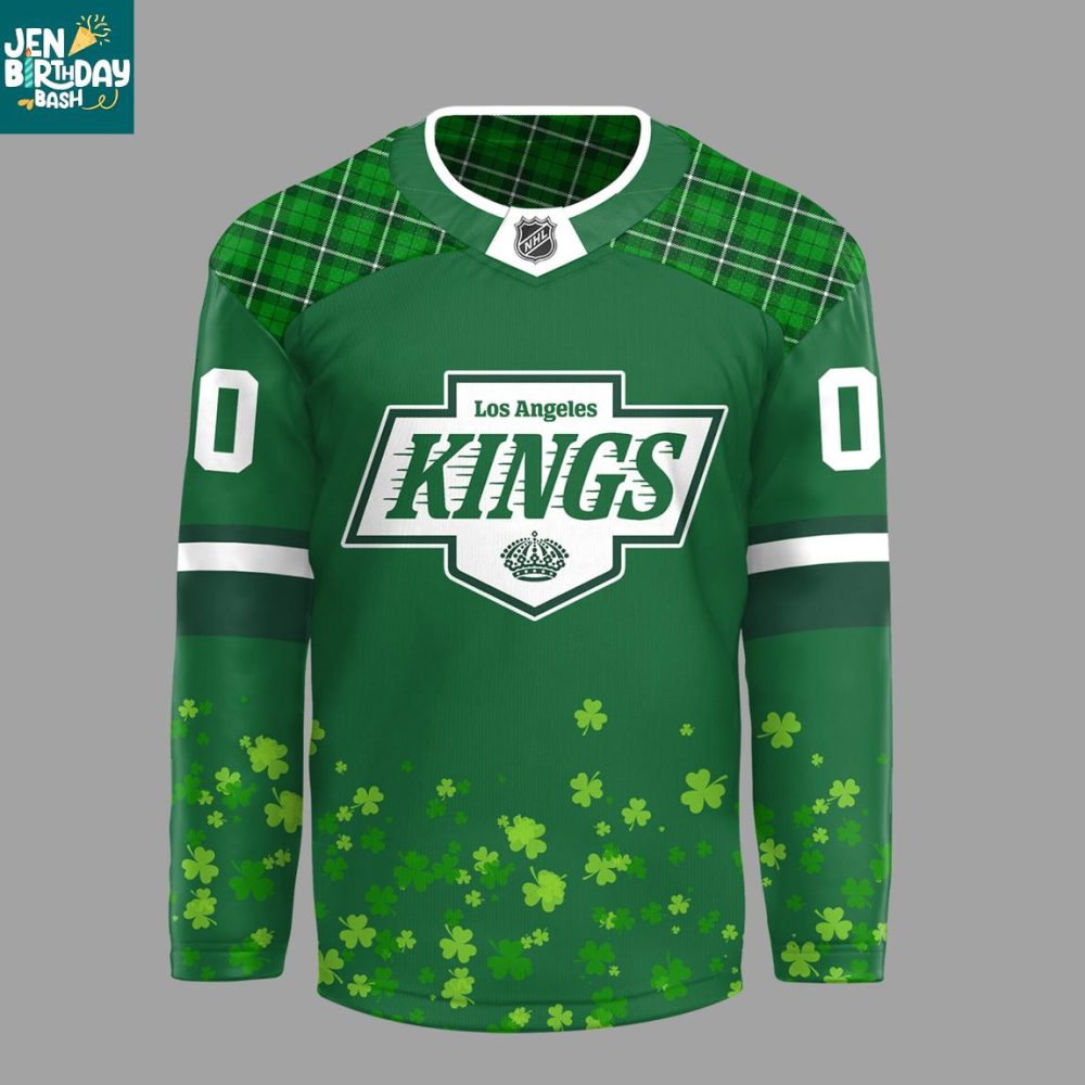Los Angeles Kings X St. Patrick'S Day 2026 Personalized Hockey Jersey