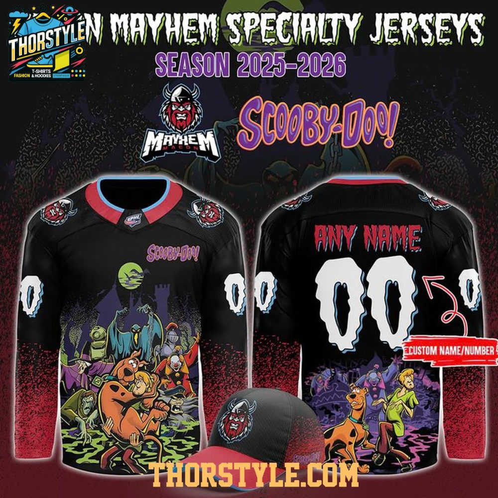 Macon Mayhem Scooby Doo Night 2025-2026 Personalized Hockey Jersey