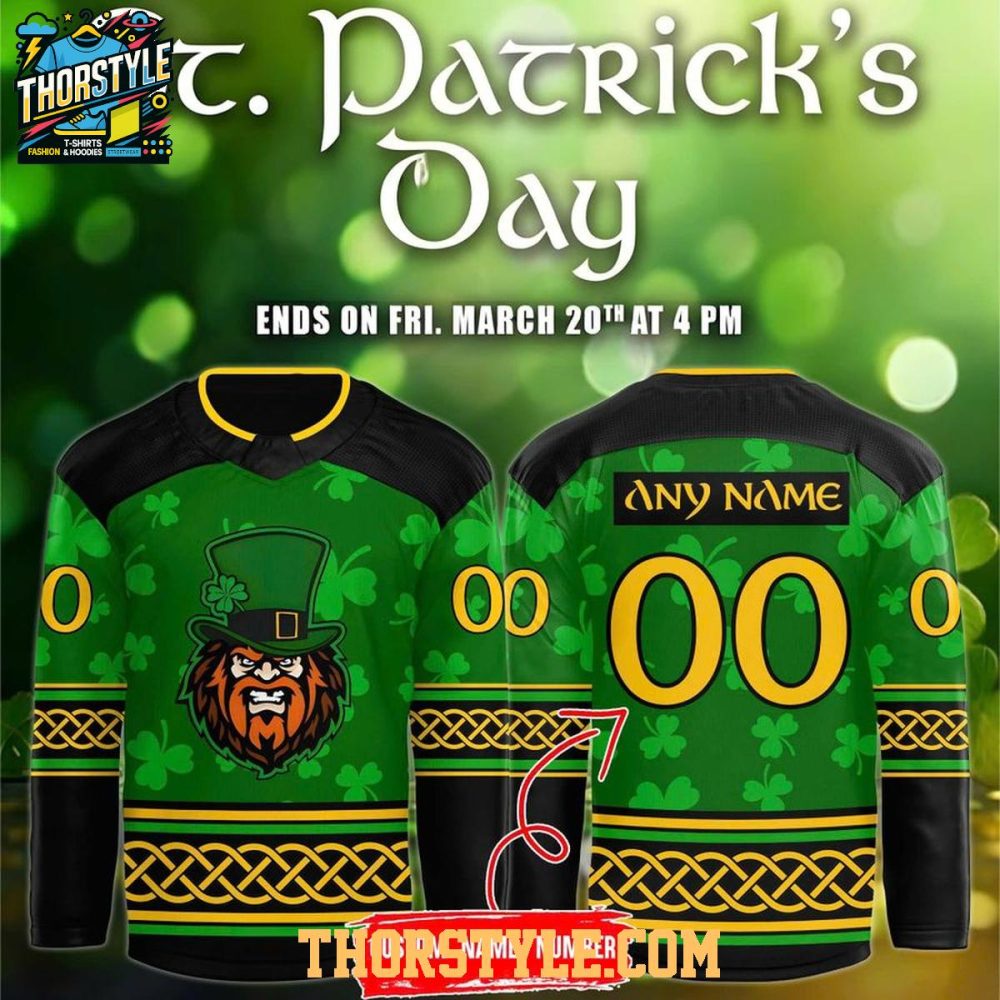 Macon Mayhem X St. Patrick'S Day 2026 Celebrate Personalized Hockey Jersey