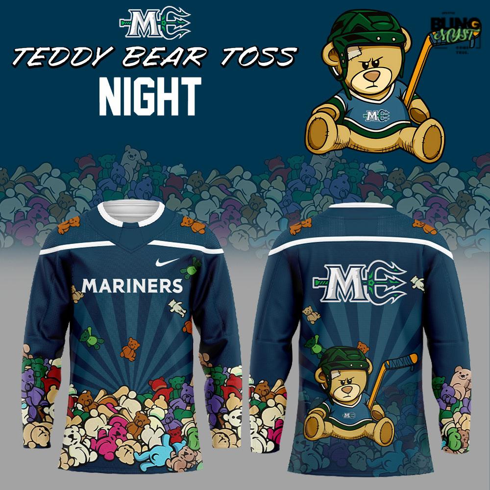 Maine Mariners Teddy Bear Toss Night Edition Hockey Jersey