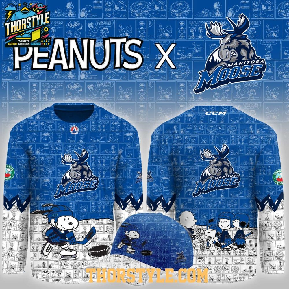 Manitoba Moose Peanuts Night 2026 Snoopy Game Personalized Hockey Jersey