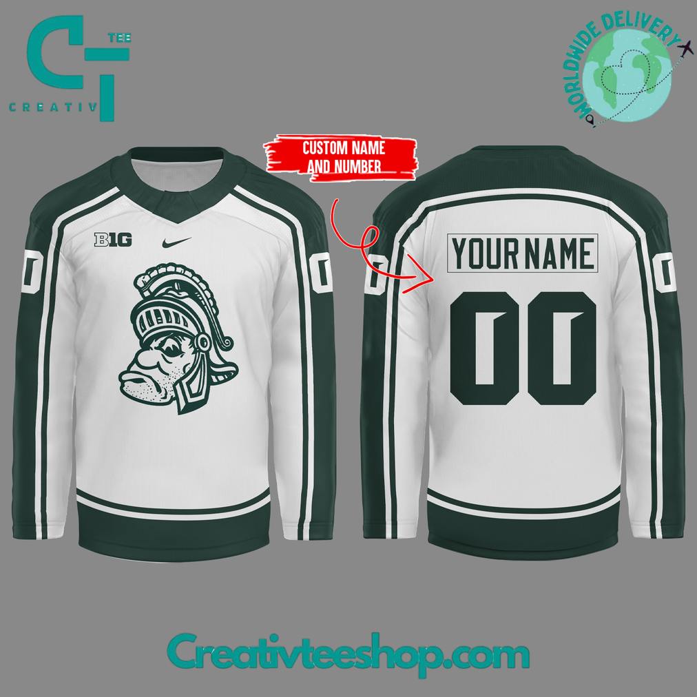 Michigan State Spartans Ncaa 2025 Big10 Special Hockey Jersey
