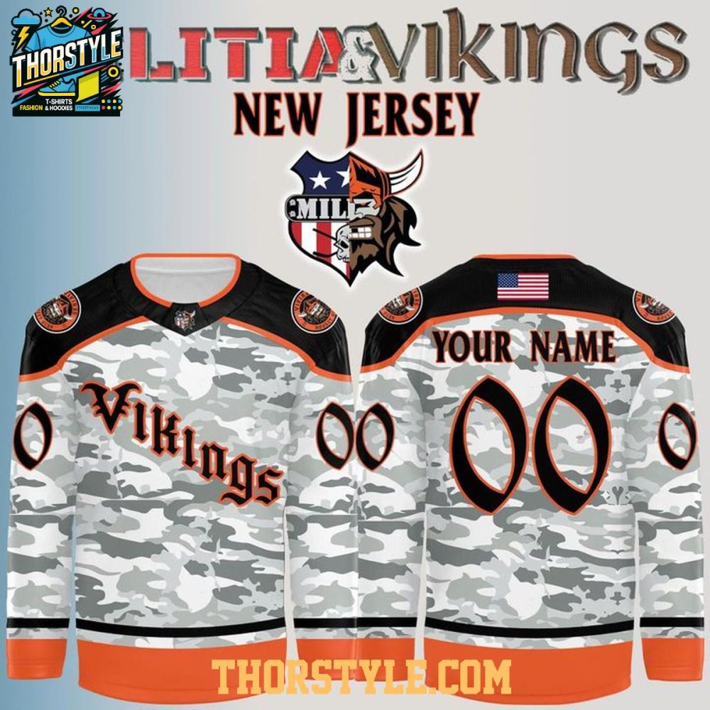 Militia And Vikings Hockey Club 2026 Game Night Personalized Hockey Jersey