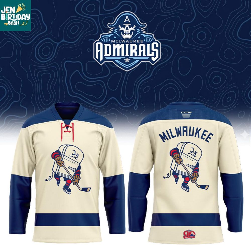 Milwaukee Admirals Fridge Jersey 2026 Season Personalized Hockey Jersey