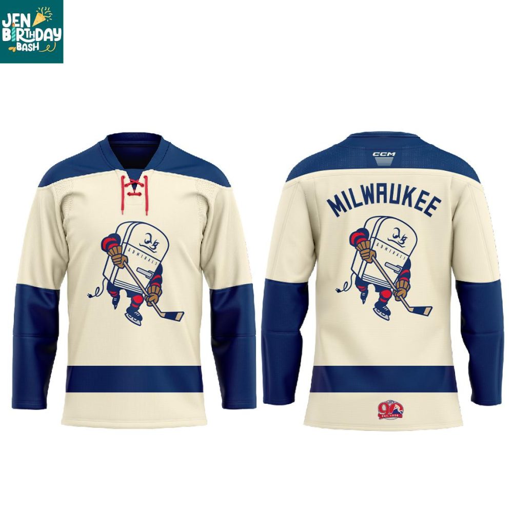 Milwaukee Admirals Fridge Jersey 2026 Season Personalized Hockey Jersey
