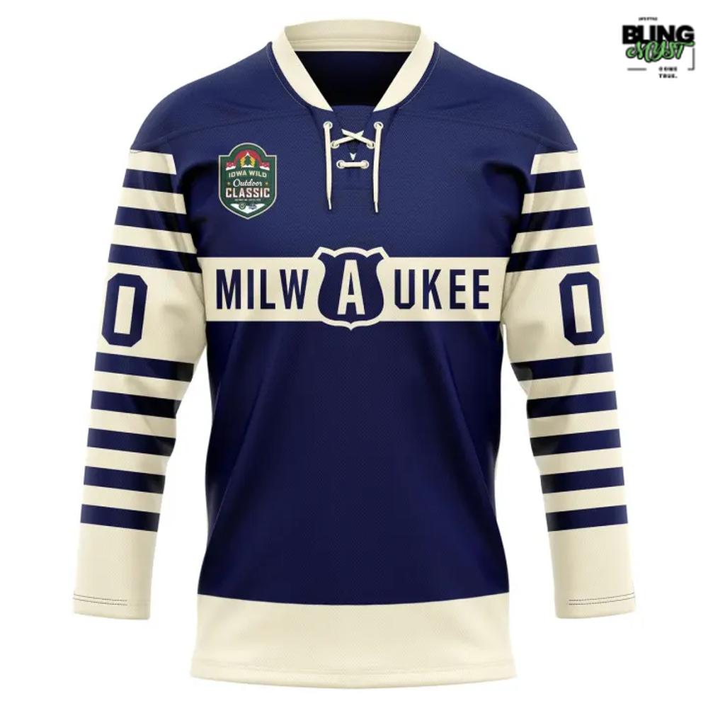 Milwaukee Admirals X Iowa Wild Outdoor Classic 2026 Hockey Jersey