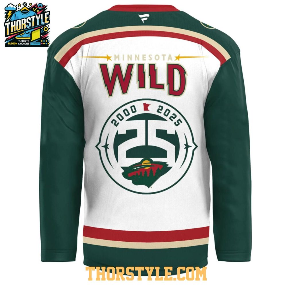 Minnesota Wild 25Th Anniversary Heritage 2000-2025 Hockey Jersey
