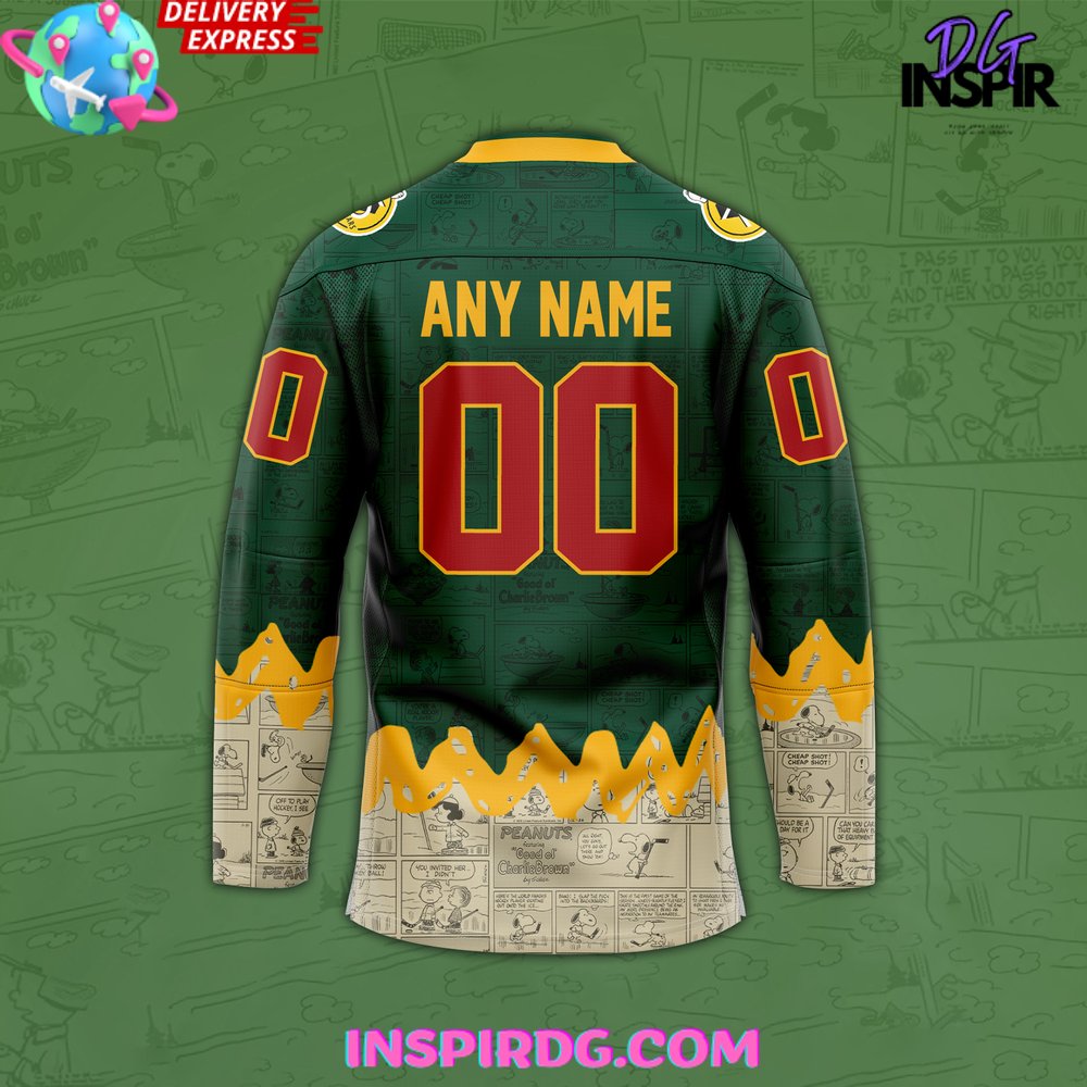 Minnesota Wild 75Th Anniversary Of Peanuts Jersey