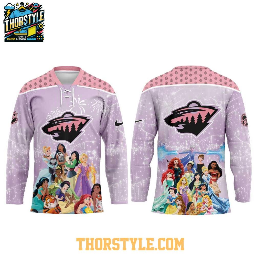 Minnesota Wild Disney Princess Game Night 2026 Personalized Hockey Jersey
