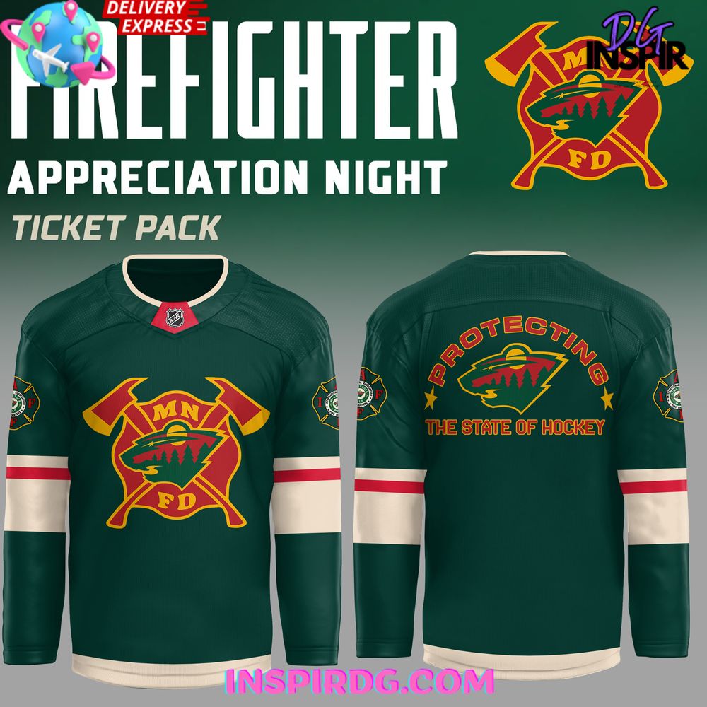 Minnesota Wild Firefighter Appreciation Night Edition Hockey Jersey