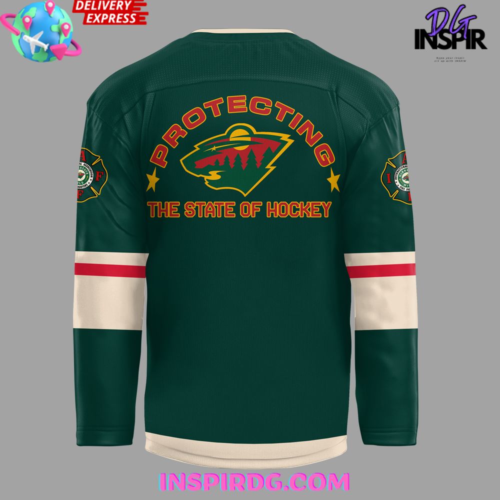 Minnesota Wild Firefighter Appreciation Night Edition Hockey Jersey
