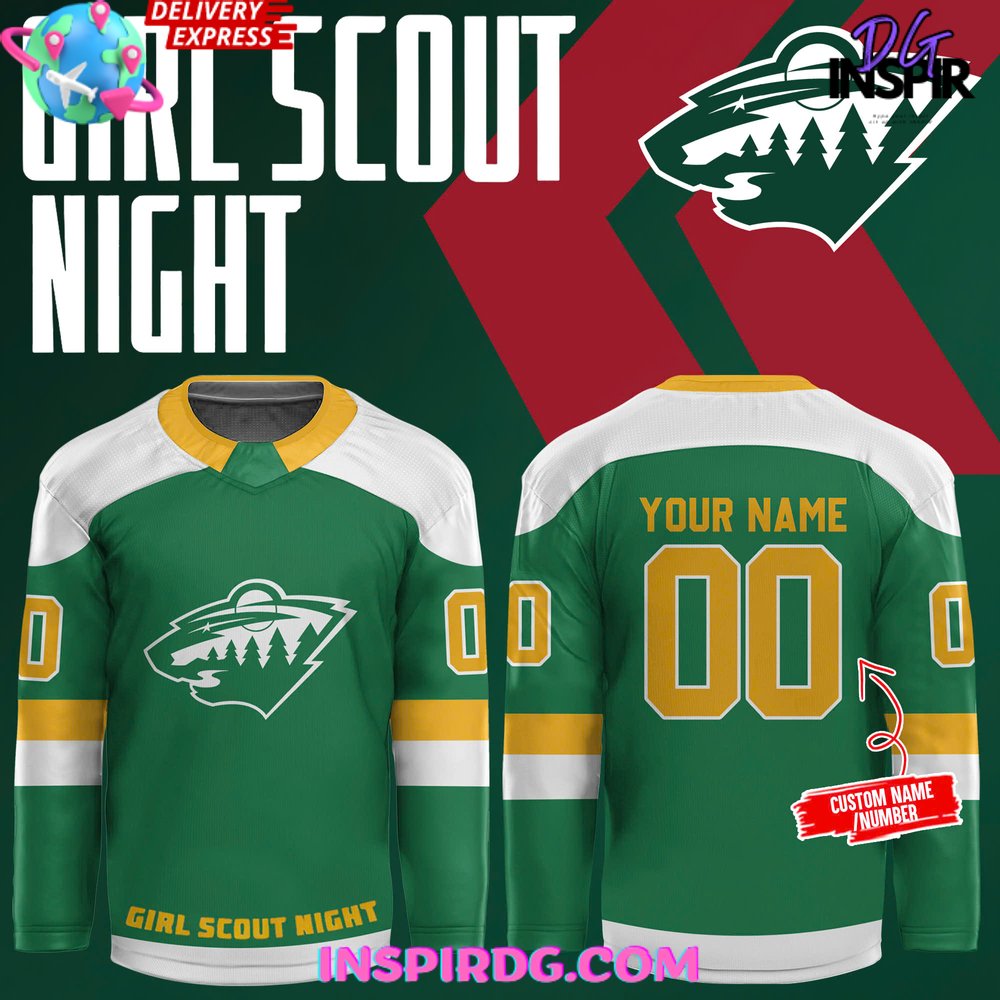 Minnesota Wild Girl Scout Night Special Edition Hockey Jersey