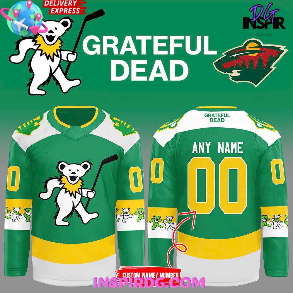 Minnesota Wild Grateful Dead Night 2024 Hockey Jersey