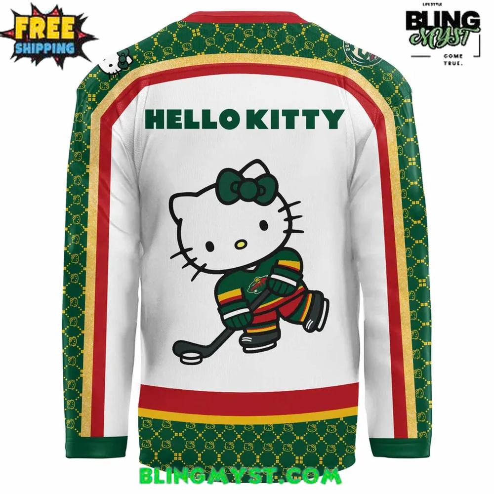 Minnesota Wild Hello Kitty Night Special Hockey Jersey