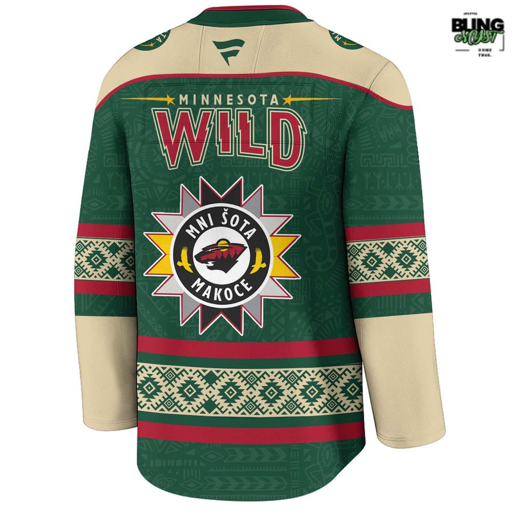 Minnesota Wild Indigenous People Heritage 2025 Hockey Jersey