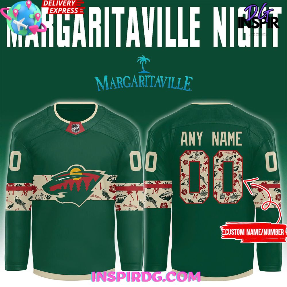 Minnesota Wild Margaritaville Night Special Edition Hockey Jersey