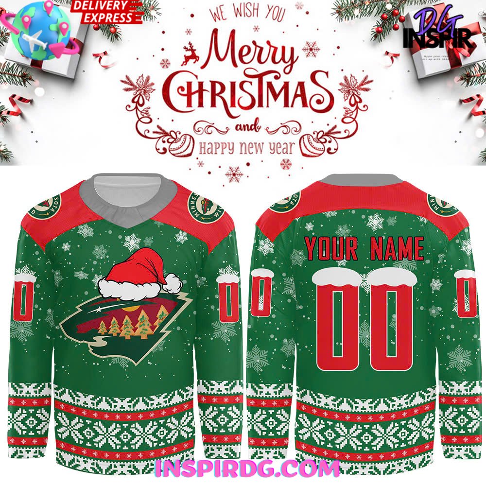 Minnesota Wild Merry Christmas Holiday Special Hockey Jersey