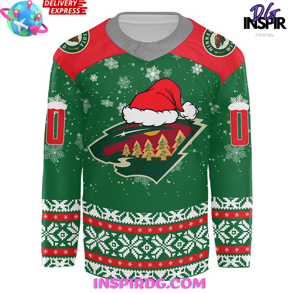 Minnesota Wild Merry Christmas Holiday Special Hockey Jersey