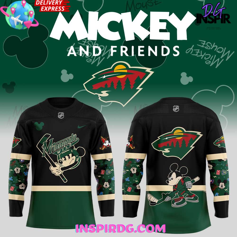 Minnesota Wild Mickey &amp; Friends Special Hockey Jersey
