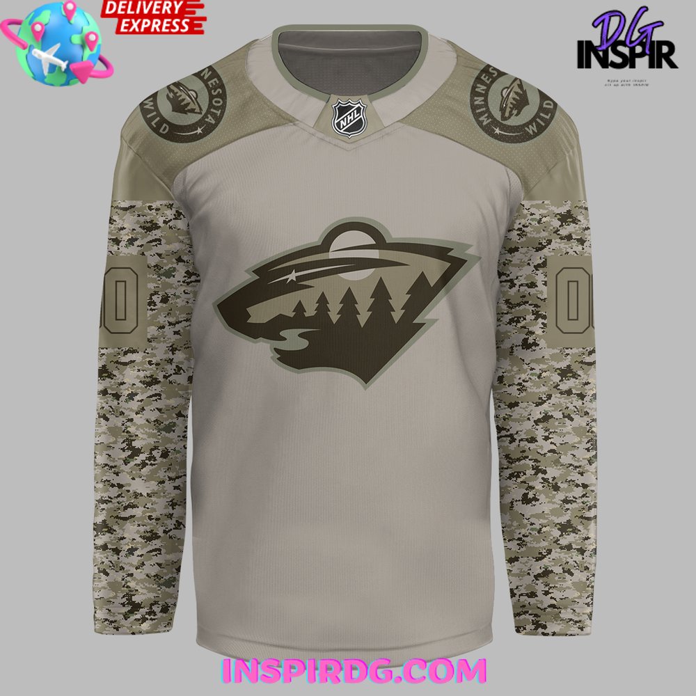 Minnesota Wild Military Appreciation 2024 Hockey Jersey